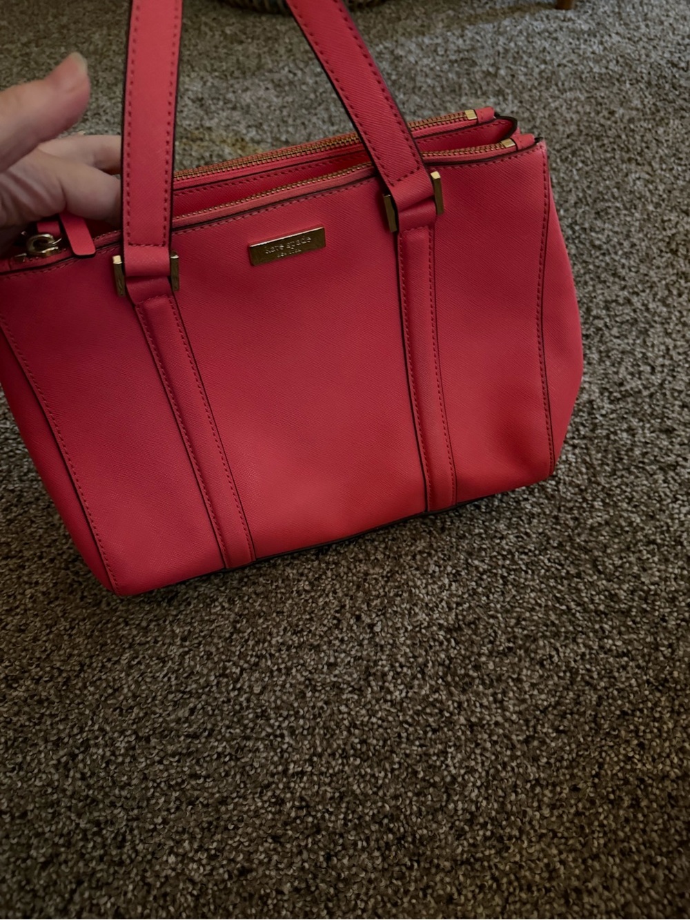 kate spade Coral Pink Double-Zip Satchel